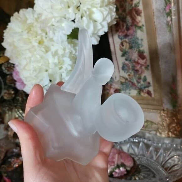 Vintage Milk Glass Angel Candle Holder - Picture 6 of 7